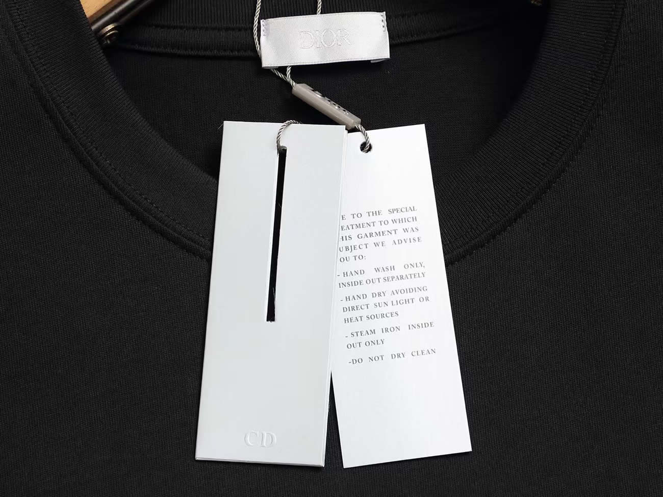 Dior Knitted Crewneck Short Sleeve For Men Black White (8) - www.newkick.org